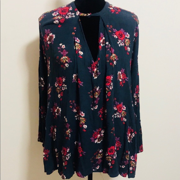 Free People Floral Jade Swing Tunic Dress - Picture 4 of 9